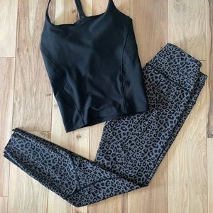 Varley Cheetah Print Workout Leggings
